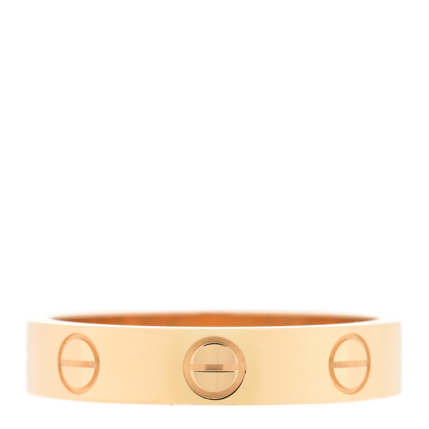 18K Yellow Gold 3.5mm LOVE Wedding Band Ring 50 5.25