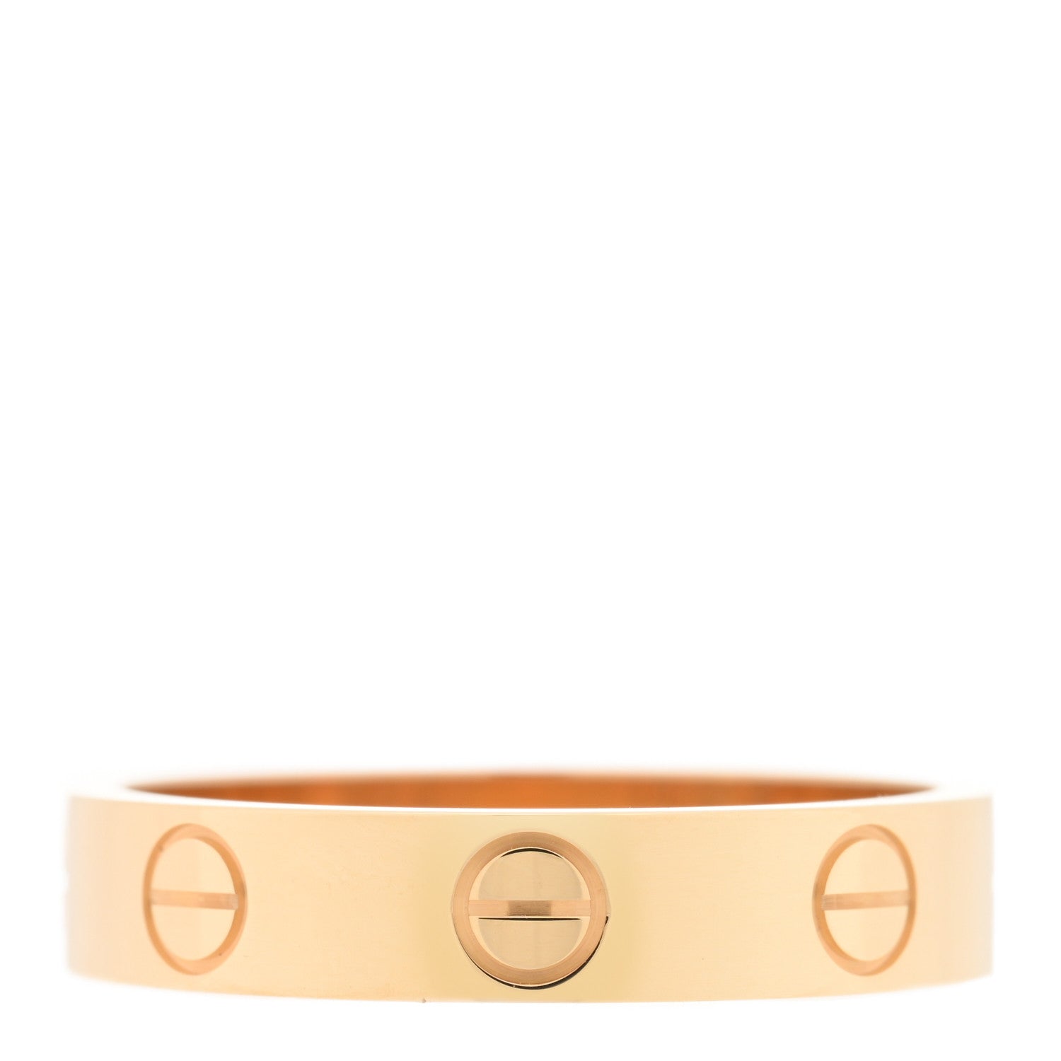 Cartier 18K Yellow Gold 3.5mm LOVE Wedding Band Ring 50 5.25 3 of 5