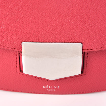 Celine Grained Calfskin Small Trotteur Bubble Pink 10 of 10