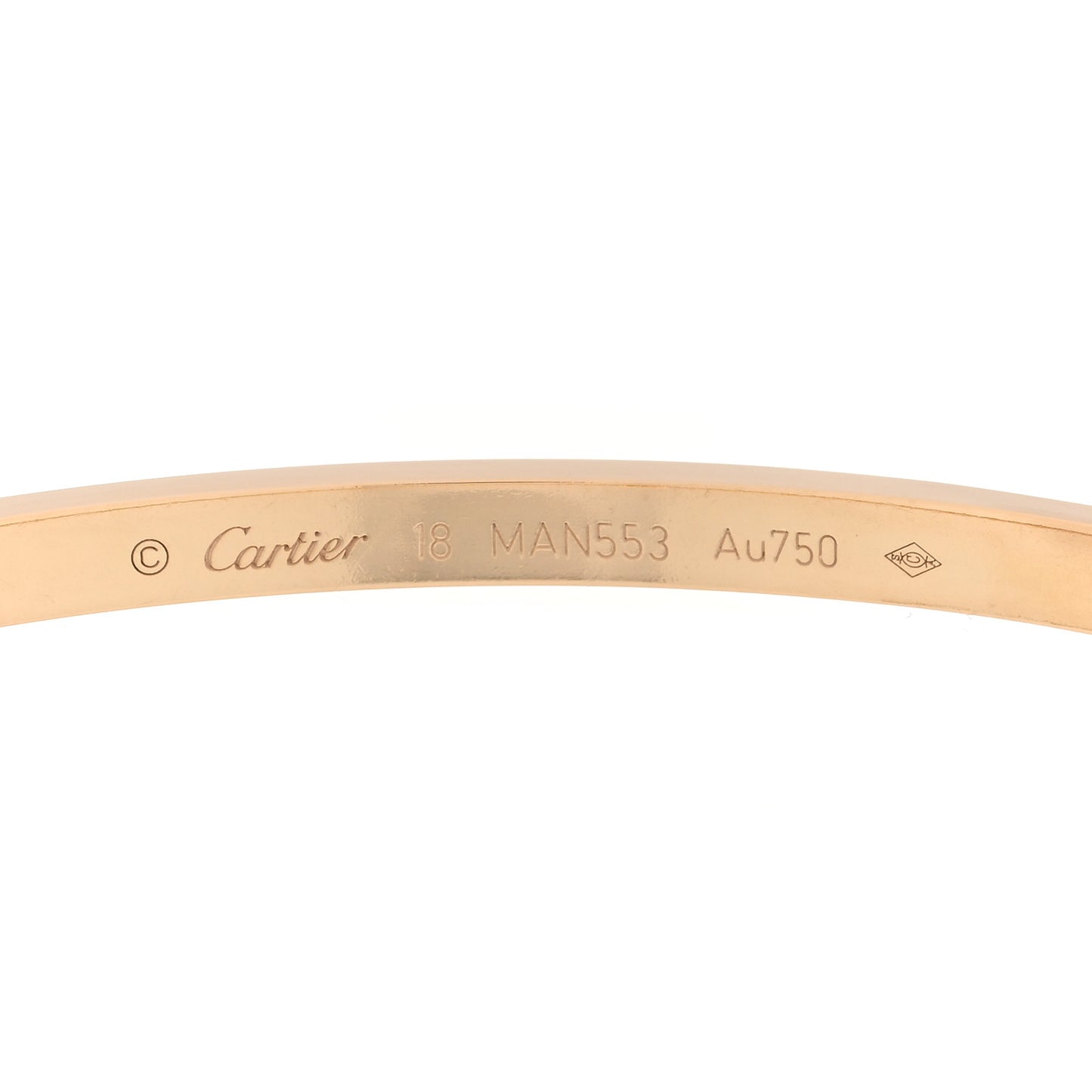 18K Yellow Gold Small LOVE Bracelet 18