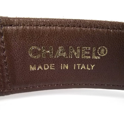 Chanel Suede Classic Belt 80/32 Brown 3 of 4