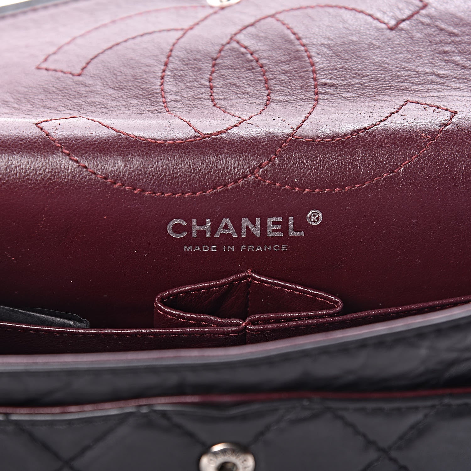 Chanel Aged Calfskin Quilted 2.55 Reissue 226 Flap Black 6 of 11