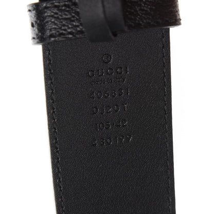 Gucci Textured Calfskin Double G 40mm Belt 105 42 Black 6 of 6
