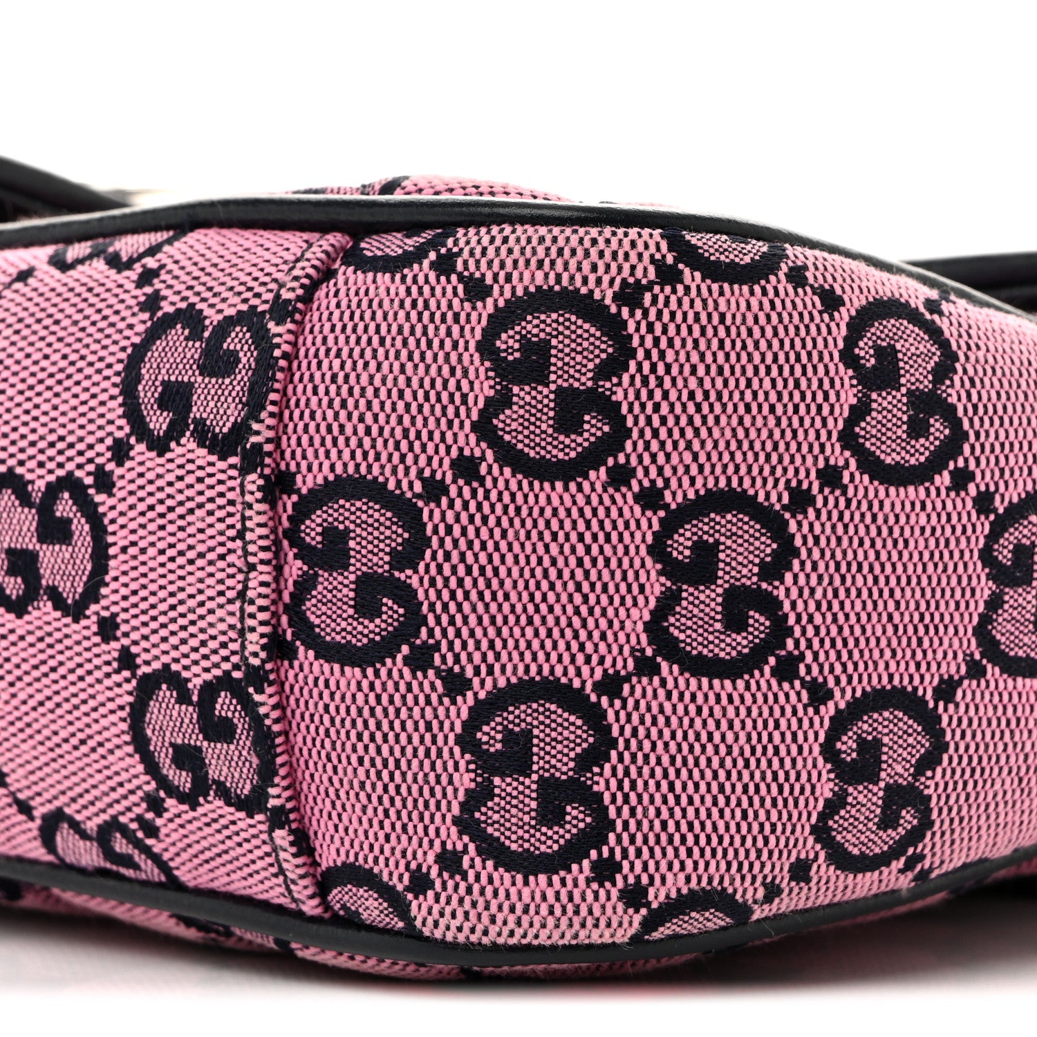 Gucci Monogram Multicolor Matelasse Diagonal Small GG Marmont Shoulder Bag Pink Blue 18 of 25