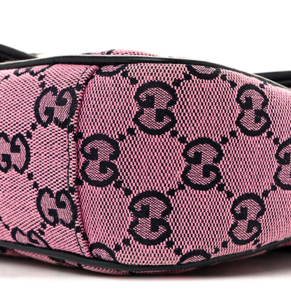 Gucci Monogram Multicolor Matelasse Diagonal Small GG Marmont Shoulder Bag Pink Blue 18 of 25