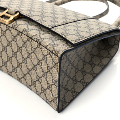 Balenciaga X GUCCI GG Supreme Monogram Medium Hourglass Top Handle Bag Beige Ebony 11 of 11