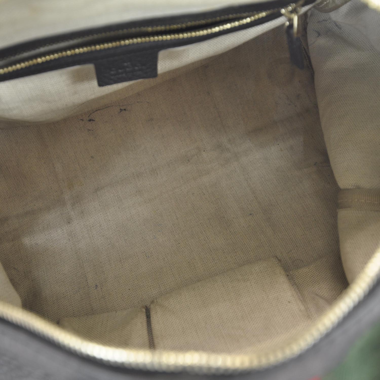 Gucci Leather Vintage Web Boston Black 6 of 8