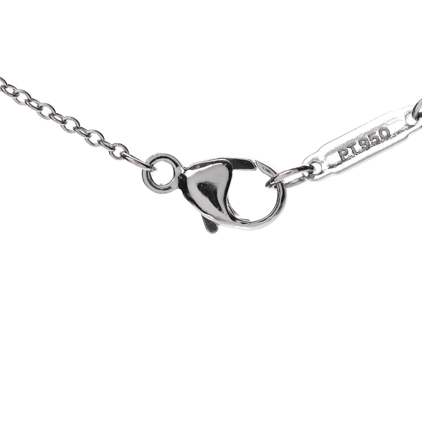 Platinum Diamond Jazz Graduated Drop Pendant Necklace