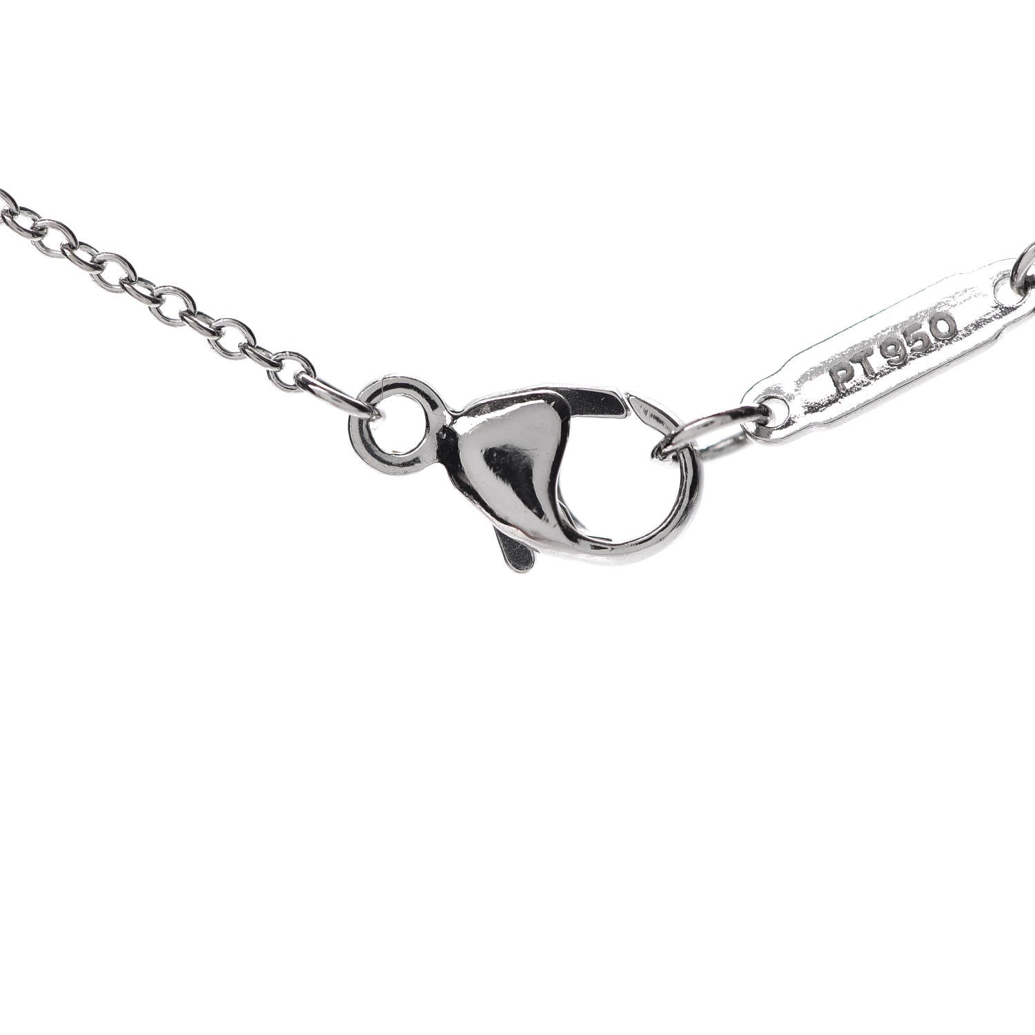 Tiffany Platinum Diamond Jazz Graduated Drop Pendant Necklace 4 of 8