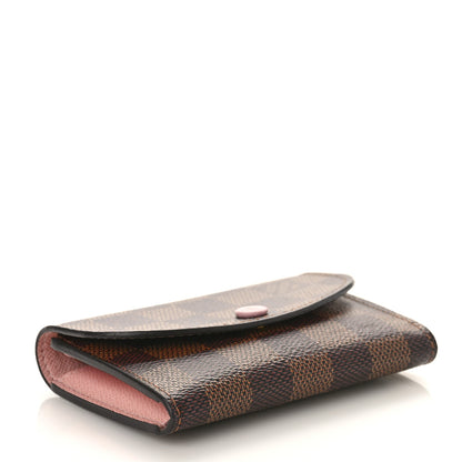 Louis Vuitton Damier Ebene Rosalie Coin Purse Rose Ballerine 4 of 8