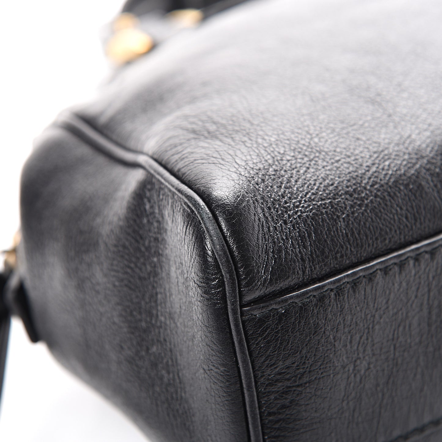 Calfskin Medium Re(Belle) Top Handle Bag Black