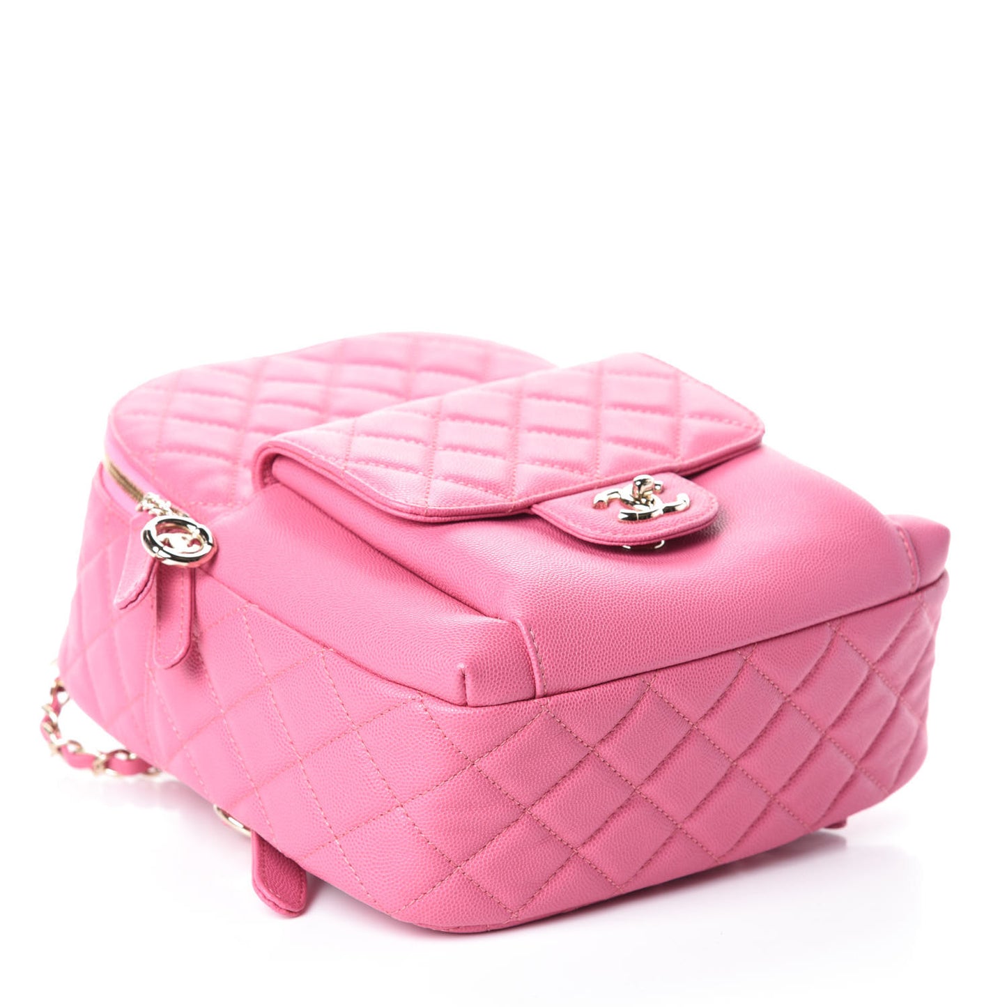 Caviar Quilted Large CC Day Backpack Pink