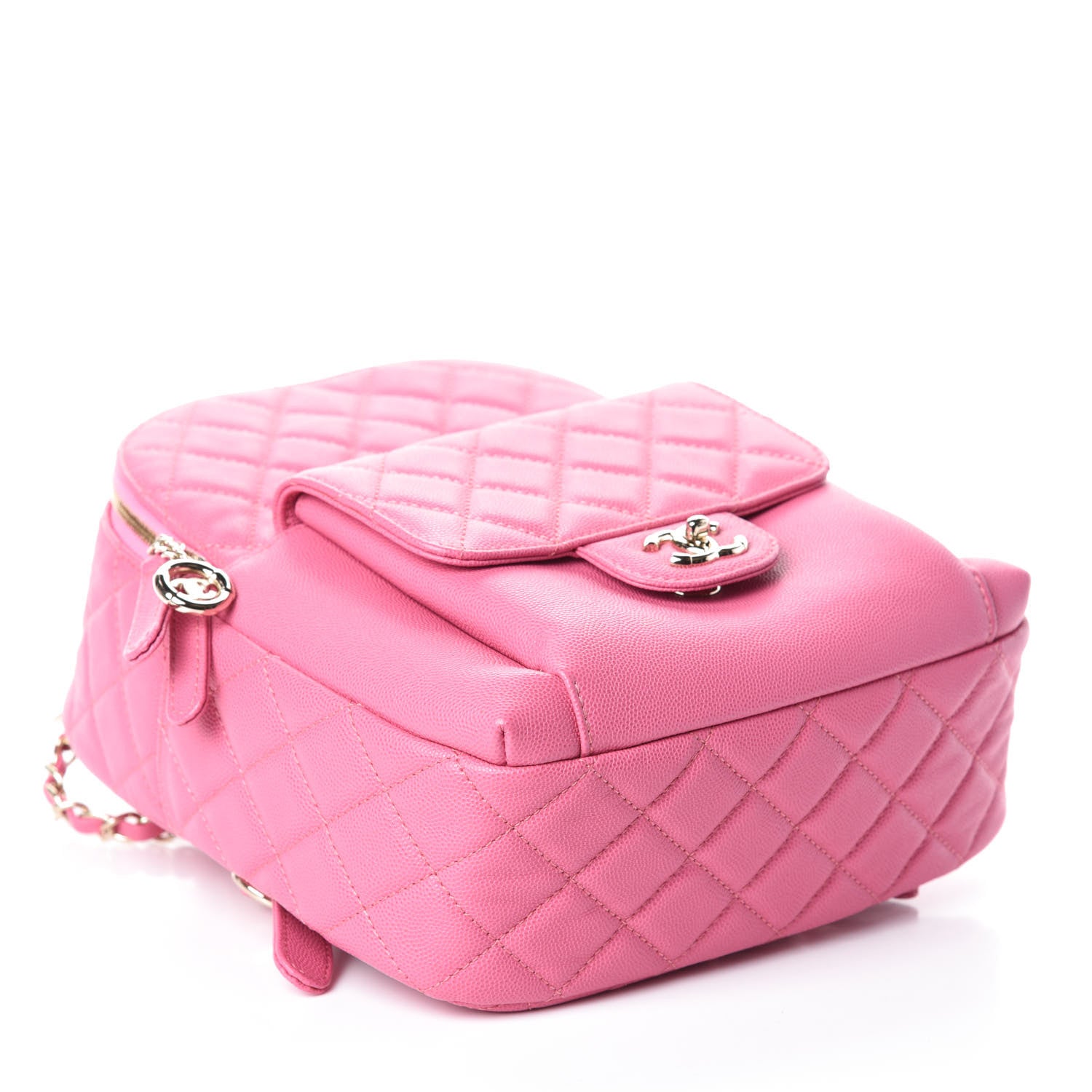 Chanel Caviar Quilted Large CC Day Backpack Pink 4 of 10