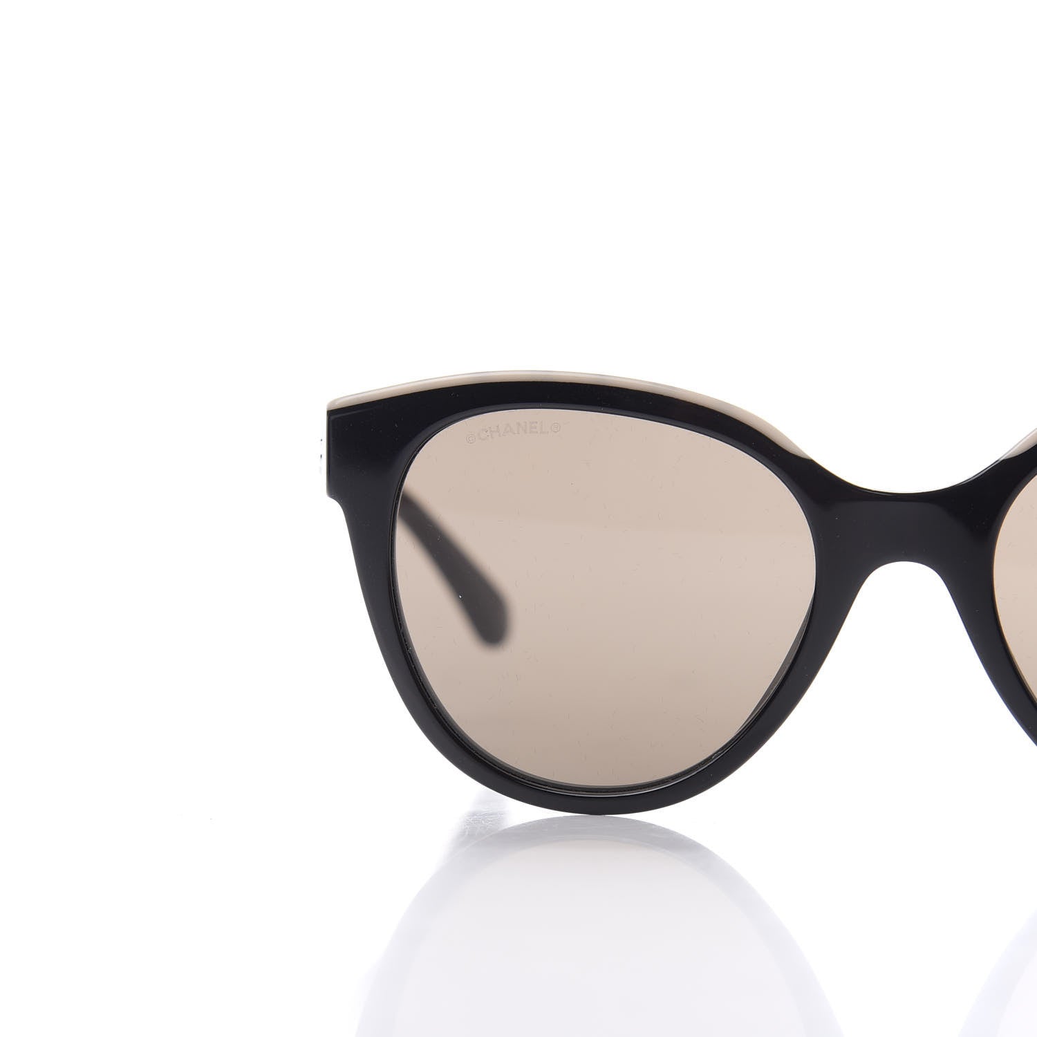Chanel Acetate CC Butterfly Sunglasses 5414 Black Beige 7 of 8