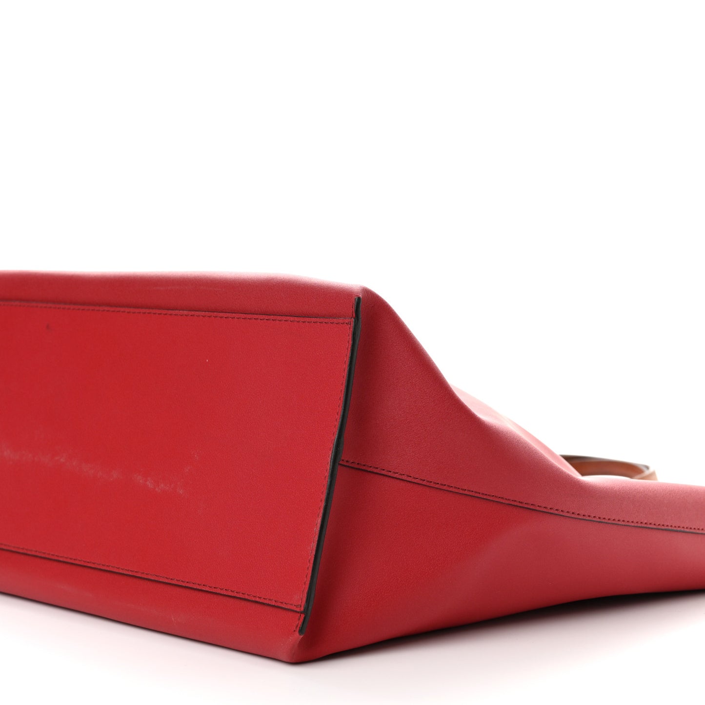 Calfskin Medium GV Shopper Tote Dark Red