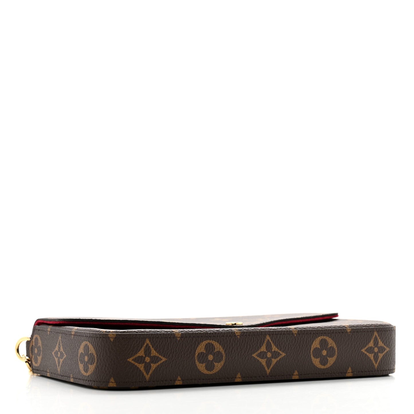 Monogram Pochette Felicie Chain Wallet Fuchsia