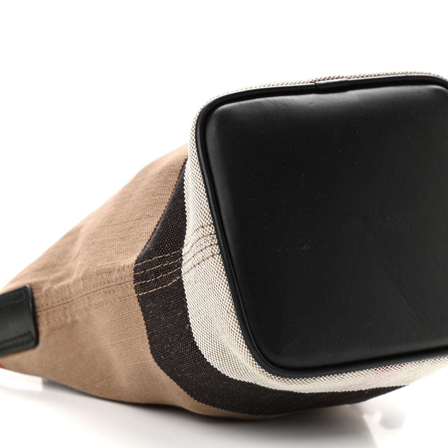 Canvas Mega Check Mini Ashby Tassel Crossbody Black