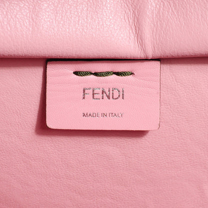 Fendi Vitello Dolce Marmol Shiny Nappa Petite 3Jours Tote Verde Prato 8 of 25
