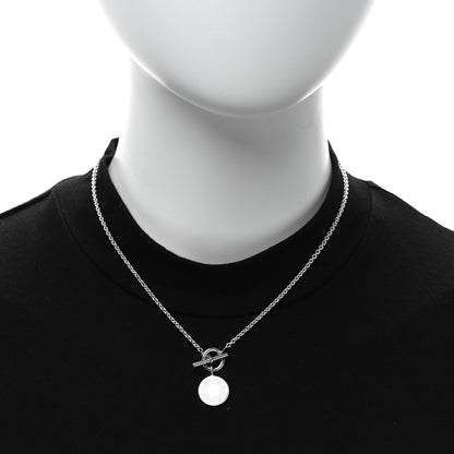 Hermes Sterling Silver Amulettes H Confettis Pendant Necklace 2 of 5