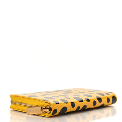 Louis Vuitton Vernis Kusama Infinity Dots Zippy Wallet Yellow 4 of 6