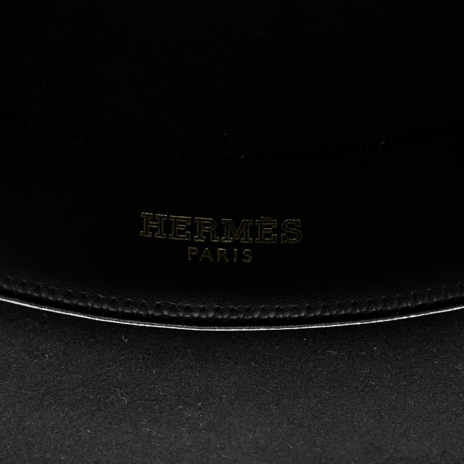 Hermes Beaver Felt Bruna Chaine d'Ancre Hat 58 Black 10 of 12