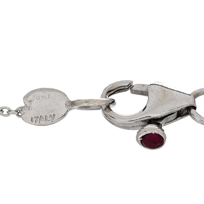 Roberto Coin 18K White Gold Diamond By the Inch Five Station Bracelet 3 of 3