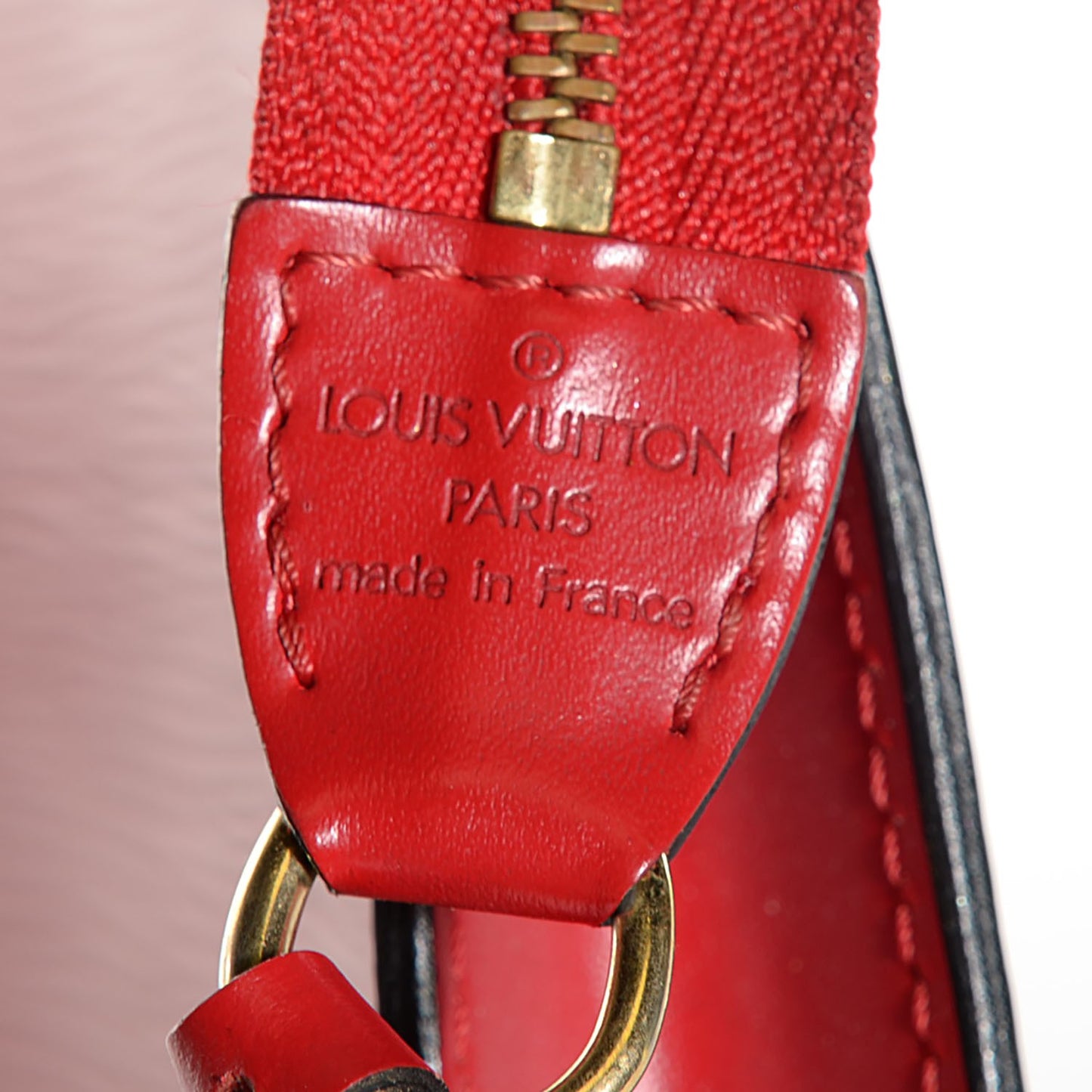 Epi Pochette Accessories 24 Castillan Red