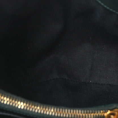 Saint Laurent Calfskin Y Quilted Monogram Small Loulou Chain Satchel Dark Mint 5 of 9