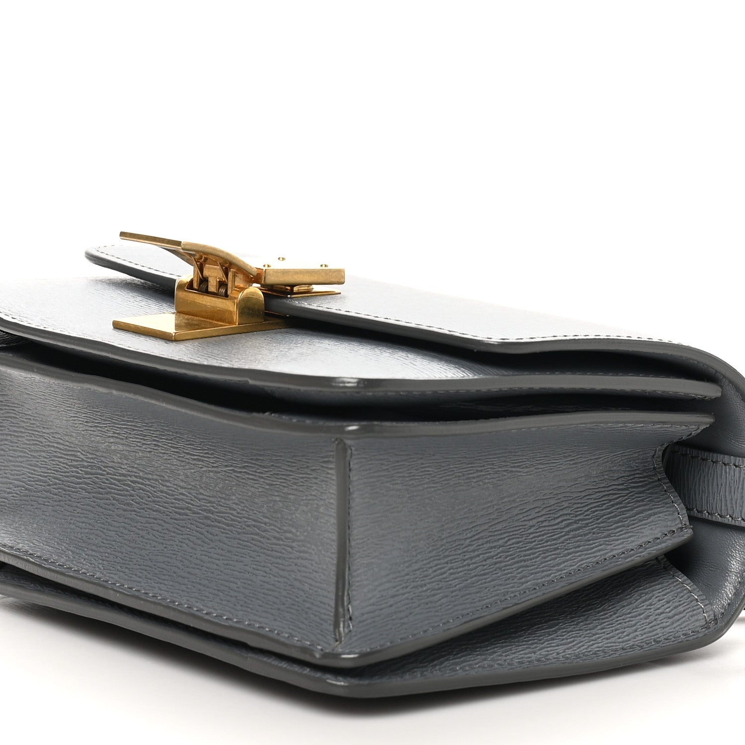 Celine Liege Calfskin Small Classic Box Flap Bag Medium Grey 9 of 9