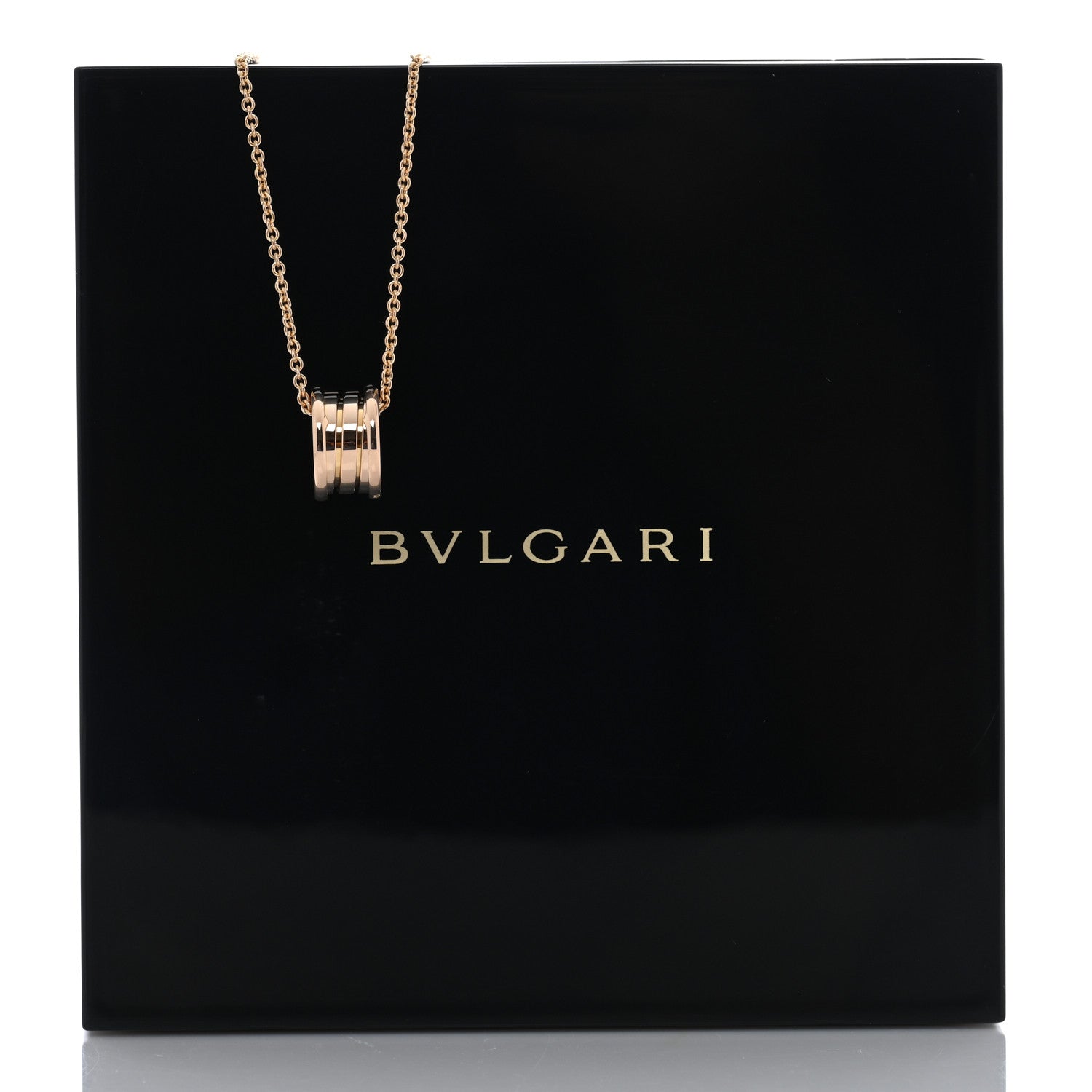 Bulgari 18K Rose Gold B.Zero1 Pendant Necklace 5 of 5