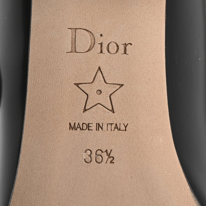 Christian Dior Brushed Calfskin Uniform 30mm Pumps 37 Black 7 of 10