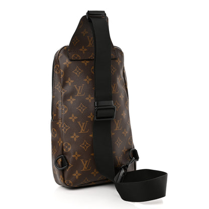 Louis Vuitton Monogram Macassar Avenue Sling Bag 3 of 10