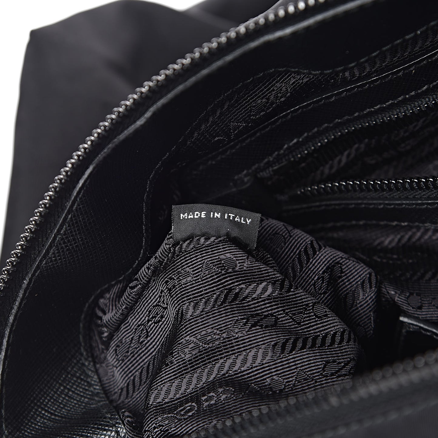 X JAMES JEAN Tessuto Nylon Patch Shopping Tote Black