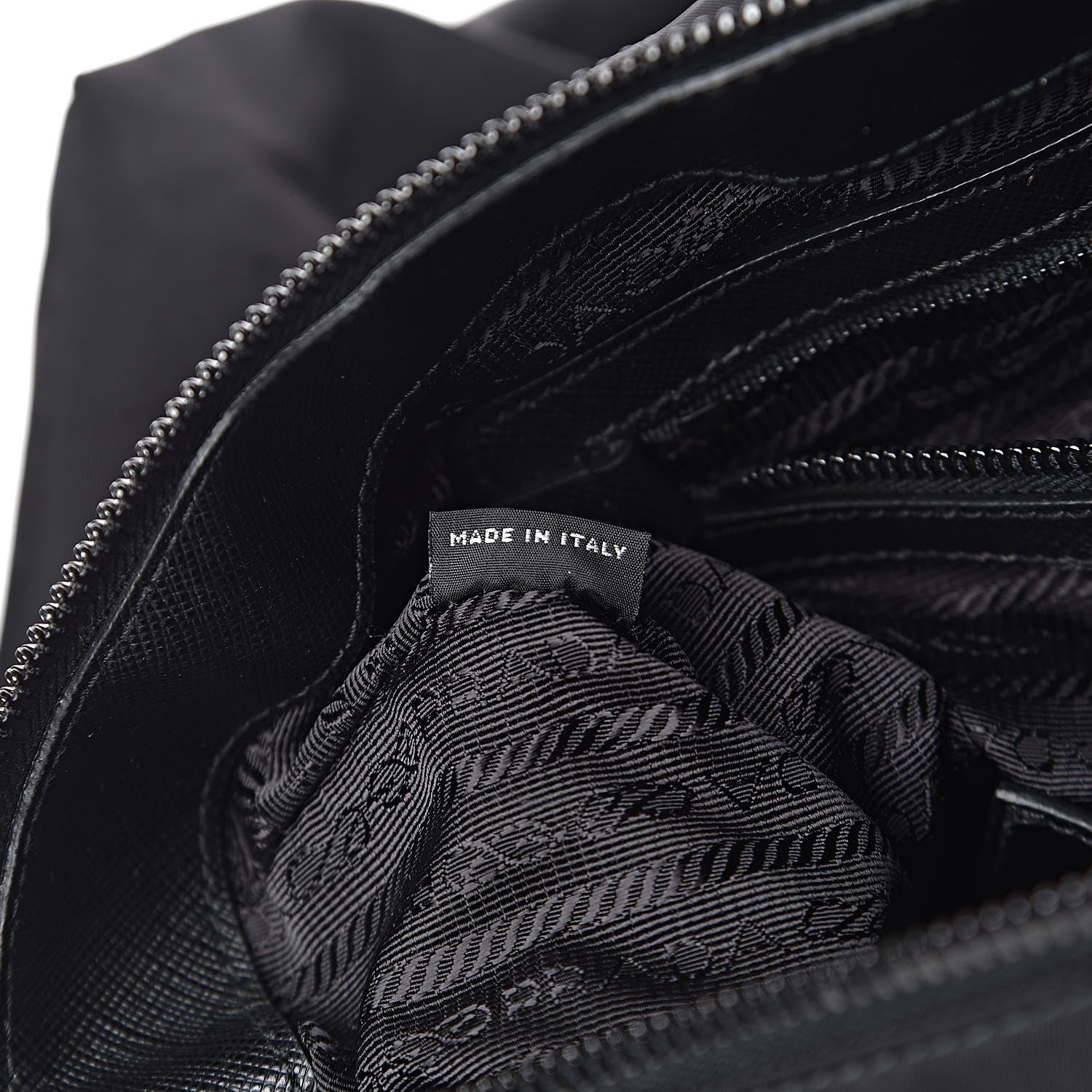 Prada X JAMES JEAN Tessuto Nylon Patch Shopping Tote Black 7 of 17