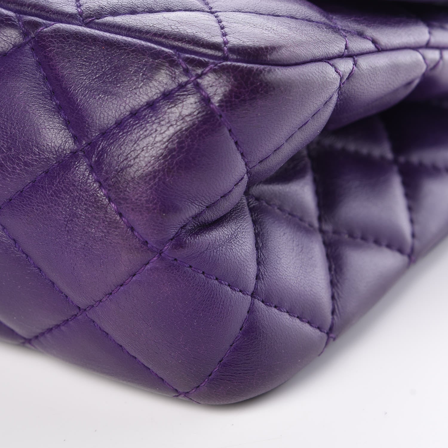 Chanel Lambskin Quilted 2.55 Reissue 226 Flap Purple 10 of 10