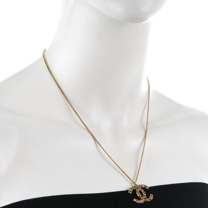 Chanel Crystal CC Necklace Gold 2 of 6