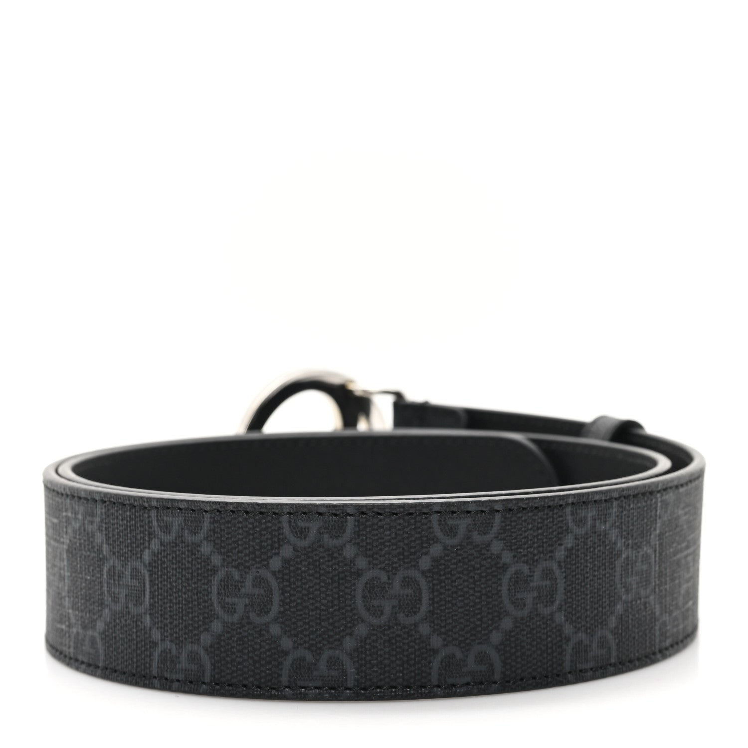 Gucci GG Supreme Monogram Blondie 40mm Belt 85 34 Black 2 of 4