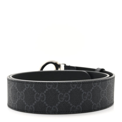 Gucci GG Supreme Monogram Blondie 40mm Belt 85 34 Black 2 of 4