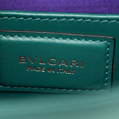 Bulgari Calfskin Small Serpenti Forever Snake Strap Crossbody Bag Emerald Green 7 of 13