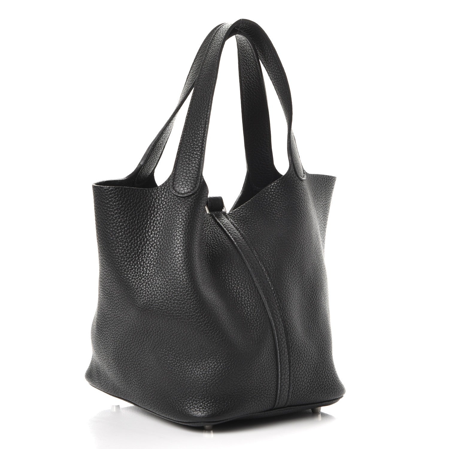 Hermes Taurillon Clemence Picotin Lock 22 MM Black 3 of 7
