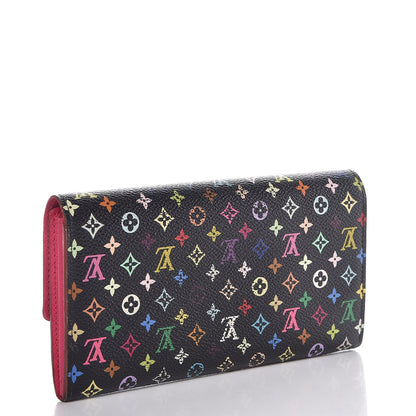 Louis Vuitton Monogram Multicolor Sarah Wallet Black Grenade 3 of 16
