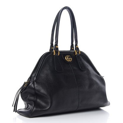Gucci Calfskin Large Re(Belle) Top Handle Bag Black 2 of 9