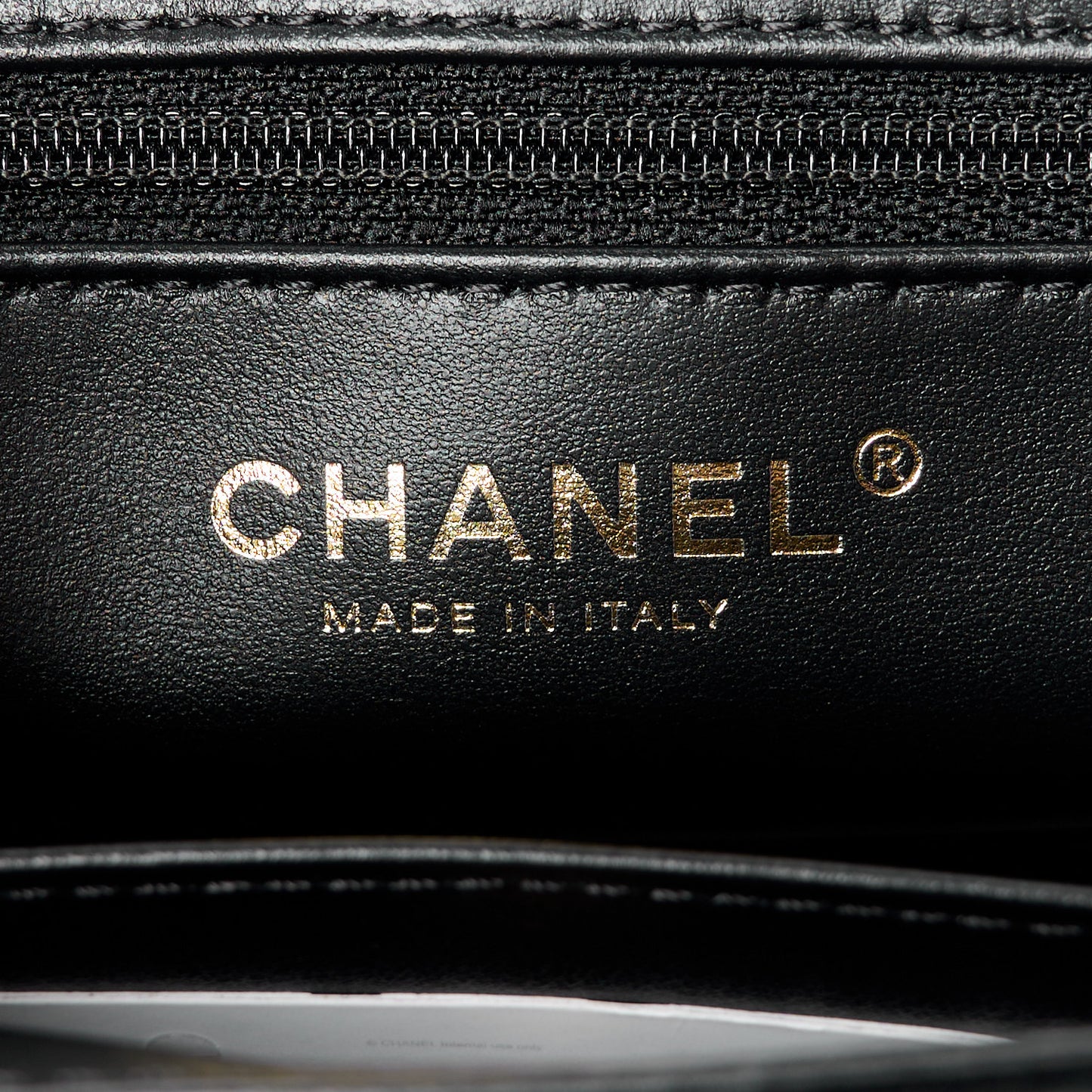 Shiny Aged Calfskin Quilted Nano Kelly Shopper Black