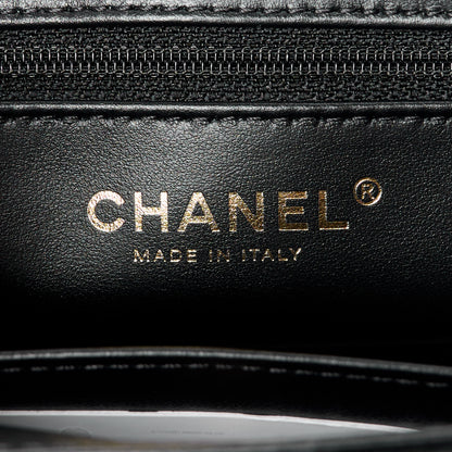 Chanel Shiny Aged Calfskin Quilted Nano Kelly Shopper Black 6 of 10