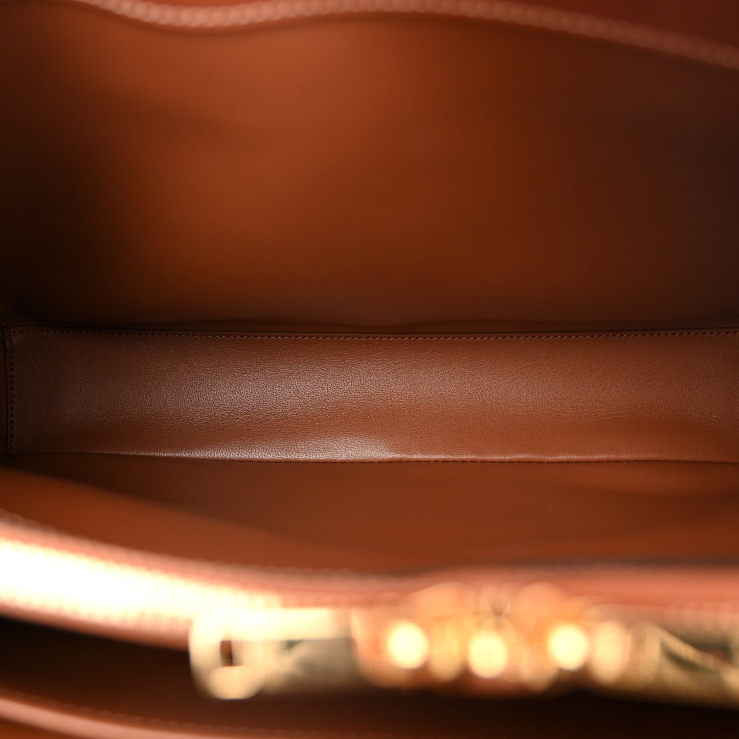 Grained Calfskin Classique 16 Top Handle Bag Tan