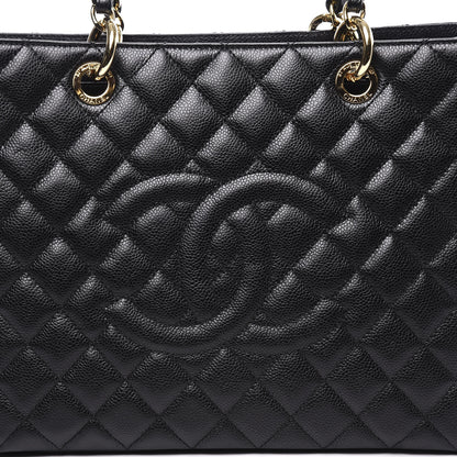 Chanel Caviar Quilted Grand Shopping Tote GST Black 9 of 10