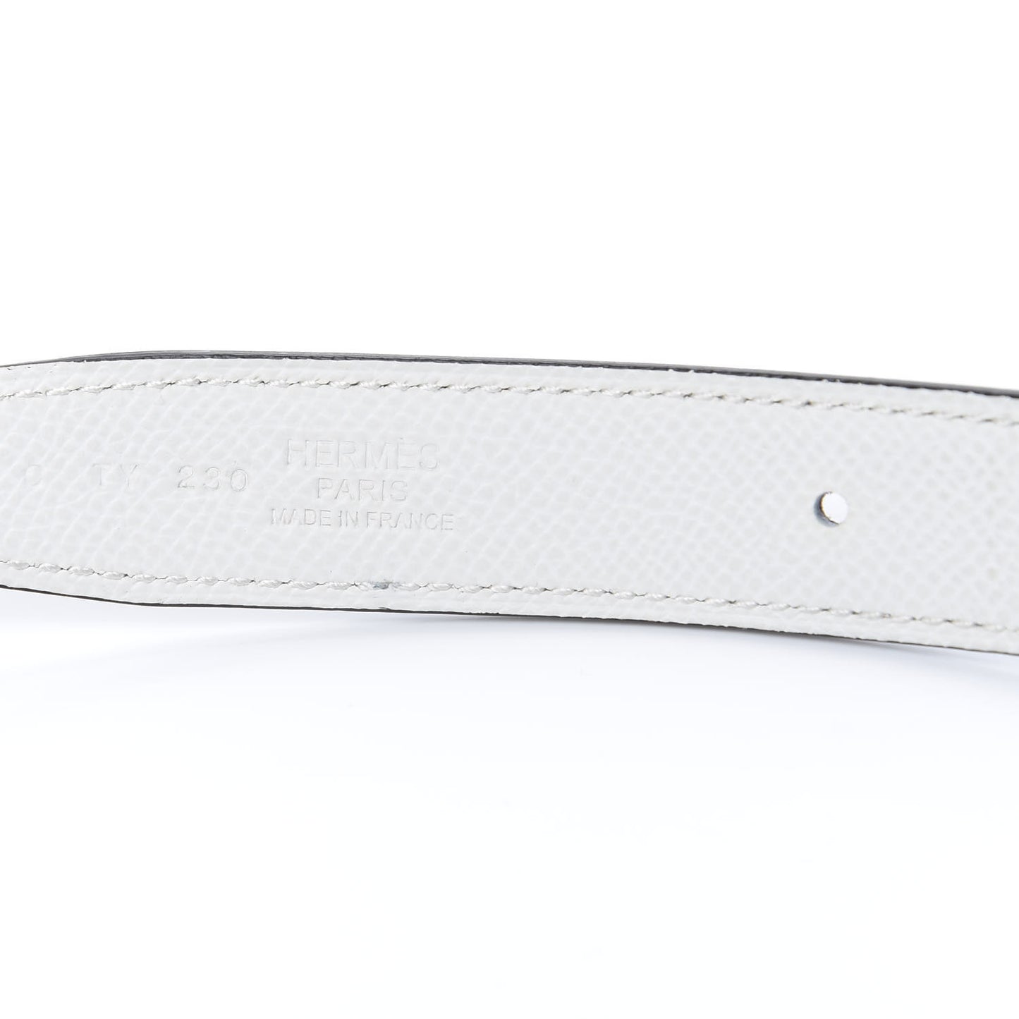 Swift Epsom 24mm Belt Strap 85 Etoupe White