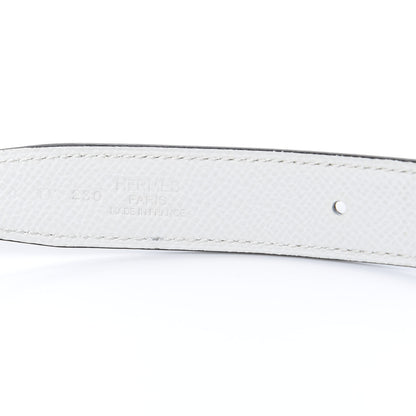 Hermes Swift Epsom 24mm Belt Strap 85 Etoupe White 4 of 8