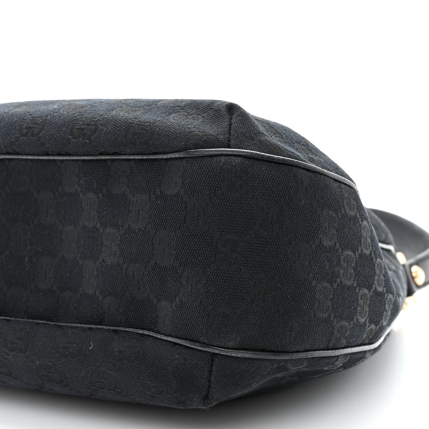 Monogram New Ladies Web Hobo Black