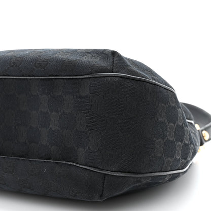 Gucci Monogram New Ladies Web Hobo Black 10 of 15